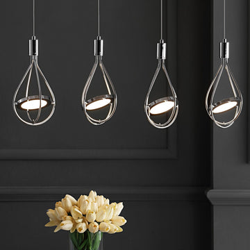 Orion Adjustable Modern Integrated Cluster LED Metal Pendant - JONATHAN Y